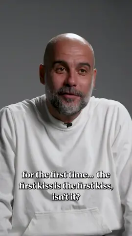“The first kiss is ths first kiss.” 🤣 Pep Guardiola talks to Joleon Lescott about guiding Man City to their first UCL and UEFA Super Cup #mancity #guardiola #UCL #manchestercity 