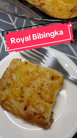 👇🏻Click for recipe👇🏻. Royal Bibingka is a delicacy from Ilocos. Different from the usual bibingka, this is chewy, sweet and cheesy. It’s better to make it into cupcake cups so you will get more crisp nutty edges in every bite.  Ingredients: for 8x 8” baking pan or 10 cupcake cups -1 1/2,cup glutinous rice flour -1 cup coconut milk -1 cup brown sugar + 1 tbsp for topping -1/2 cup evaporated milk -3 eggs -Butter for greasing -grated Cheddar cheese Steps:  1. Pre heat your oven to 180 °C   2. In a big mixing bowl, beat the eggs then add coconut milk, sugar and  evaporated milk.  3. Add in the flour and mix well.  4. Grease your baking pan with butter.  5. strain and pour the mixture (make sure to have extra space to the rim coz it will puff up while baking).  6. Cover with foil then bake in 180 °C for about 20-25mins or until the middle is not wet.    7. Remove from oven. Brush the top with butter then sprinkle with sugar and grated cheese    8. place back in the oven without the foil  for about 10-15 mins until the cheese on top looks golden brown.    9. Let it cool before serving . . . . . . . . . #dessert #pinoyfood #bibingka #cravings #igreels #reels #sweet #sweettooth #igers #EasyRecipes #homecooking #foodporn #tiktokfood #tiktoktrend #foodblogger #recipes #recipeideas #homecookfoodie #fyp #foryoupage #fypシ #meal #asiancooking #asiandessert #stickyrice #cake