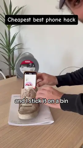 Who needs a tripod when you got @PUMA  #hack #hacks #hacksandtips #tips #tipsandtricks #cheap #puma #pumashoes #shoe #shoes #gardener #nathanslawnsandgardens 