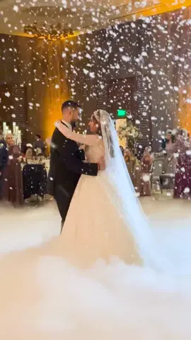 Snowflakes, and Clouds anytime, anywhere! #snowmachine #dancingontheclouds #cloudsmachine #bridesfirstdance #weddingfirstdance #weddingmoment #weddingday #bridesmoment #bridesofoklahoma #oklahomaweddings #bridesofok #okweddingplanner #tulsaweddingplanner #weddingdj