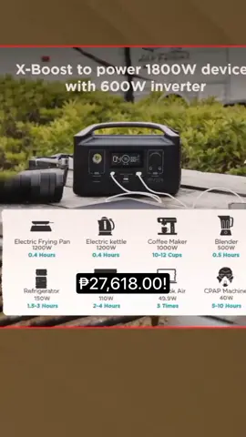EF ECOFLOW [COD] RIVER Power Station Portable 288Wh/600W (Peak 1200W) with 2 AC 220V Outlets Fast Charging Silent Solar Generator for Emergencies Home Outdoor Camping RV Price dropped to just ₱27,618.00! #legit #affiliate #affiliatetiktok #affiliatemarketing #affiliatemarketingforbeginners #fypシ 