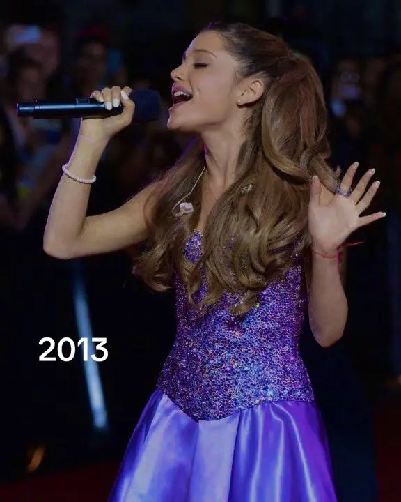 just how fast the night changes…. #arianagrande #foryou #theway #yourstruly #fyp #arianator 