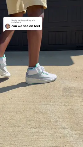 Replying to @SeleneRayne on feet look of the Crystal Mint Jordan 2 #jordan2 #crystalmint 
