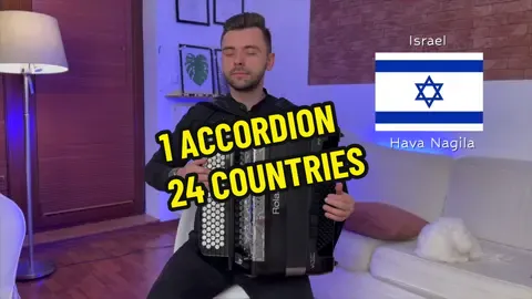 1 Accordion - 24 Countries 🪗 Full video on the my channel .  #accordion #acordeon #accordionman 