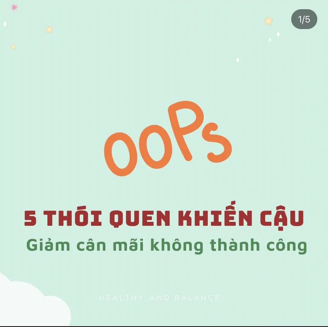 5 THÓI QUEN KHIẾN CẬU GIẢM CÂN MÃI KHÔNG THÀNH CÔNG 🥦- st #hànhtrìnhgiảmcân #xuhuong #giamcan #giamcanthanhcong #healthy #đồăngiảmcân 