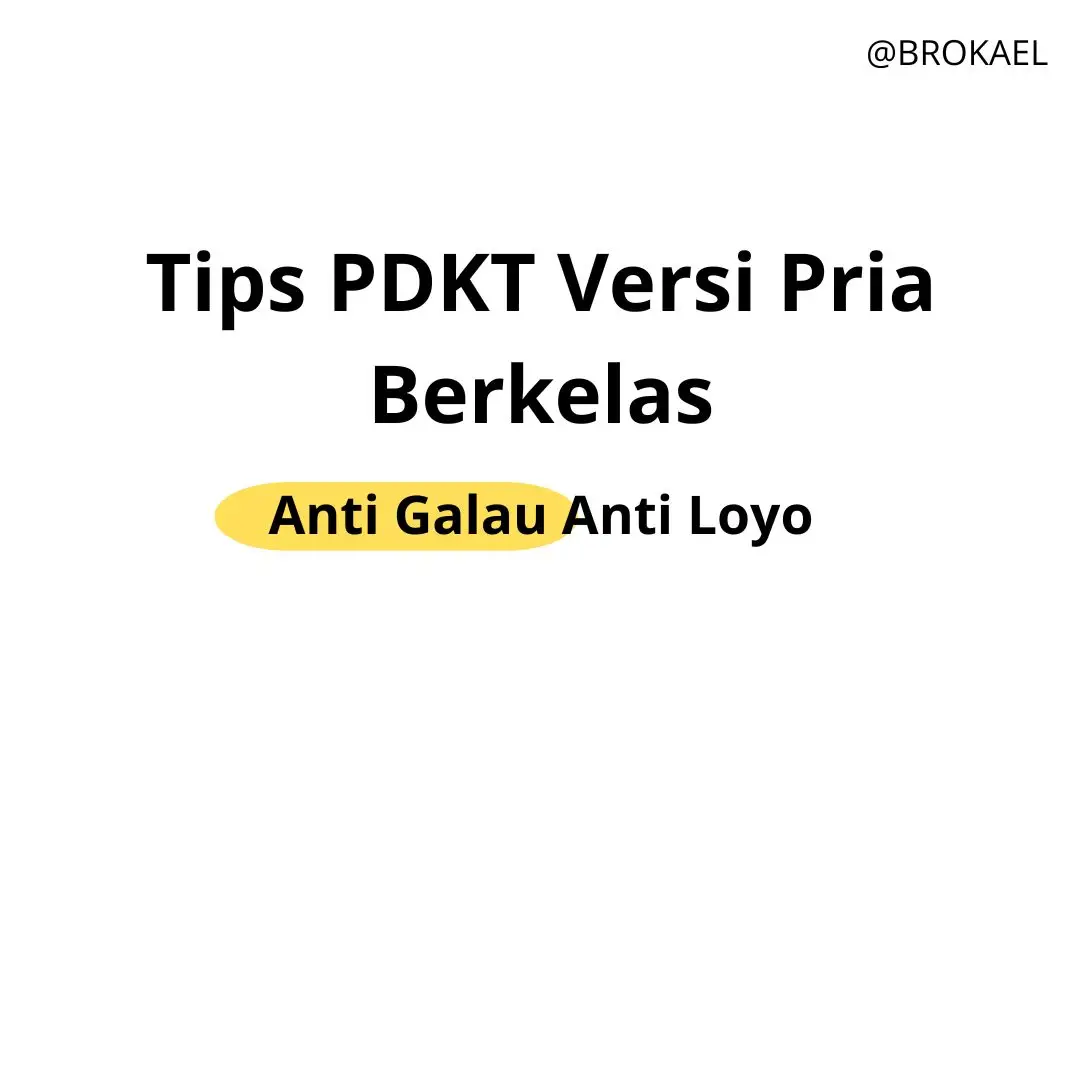 Ini dia cara paling manjur pdkt #brokael #tipsandtricks #pdkt #tipspdkt #tipspdktcowok #highvalueman