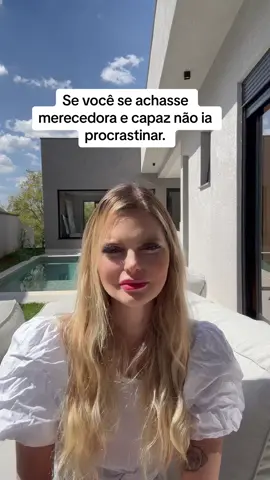 Se você se achasse merecedora você não adiaria o que precisa fazer. Se você se achasse merecedora e capaz não ia procrastinar. #terapia #psicologia #mentoria #mentoriadecarreira #terapiaonline #carreira #fy #fyp #autoestima #mentoriaparamulheres #saudemental 