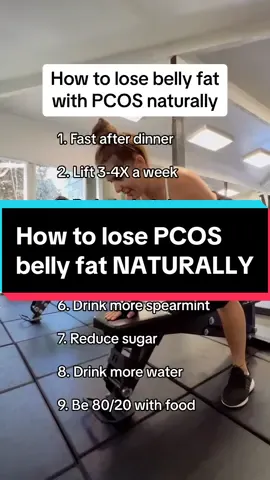 How to lose PCOS belly fat naturally! If you are trying to lose weight with PCOS, try incorporating these PCOS tips into your daily routine! #pcos #pcosweightloss #pcosfood #pcosdiet #pcosfighter 