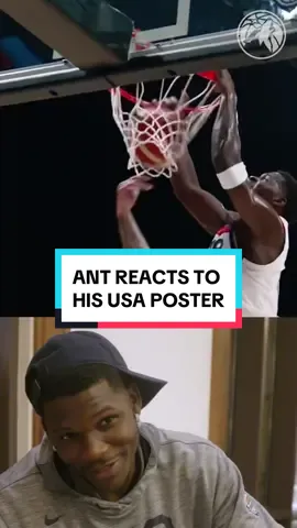 the dunk heard ‘round the world. #NBA #minnesota #timberwolves #anthonyedwards #usab #usabasketball 