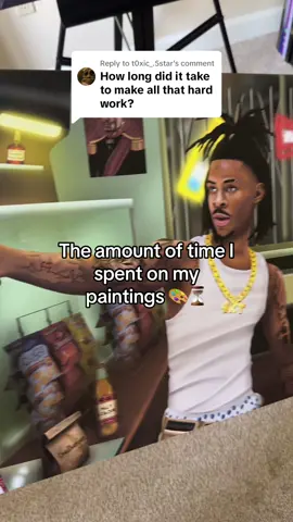 Replying to @t0xic_.5star The amount of time Ive spent on my artwork 🖼️🎨 #ceddavinchi #art #painting #friday1995 #eddiemurphy #martinlawrence #jamorant 
