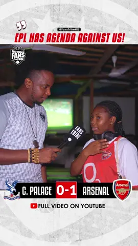 Watch Amara's  FULL INTERVIEW ON YOUTUBE - LINK IN BIO 📺 🗣 🔥  #naijafootball #tiktoknigeria #naijatiktok #PremierLeague #levelupafrica #africanfootball CRYSTAL PALACE 0-1 ARSENAL  highlights
