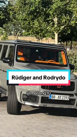 Rüdiger and Rodrygo #fooball #fy #realmadrid #parati #rodrygo #rudiger #fyp #cars #luxury #life #view 