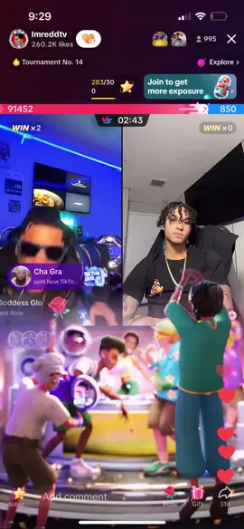 Redd getting the new TikTok Universe 😂😂 #teamreddtv #imreddtv #funny #livebattle #qtclaps #fyp 