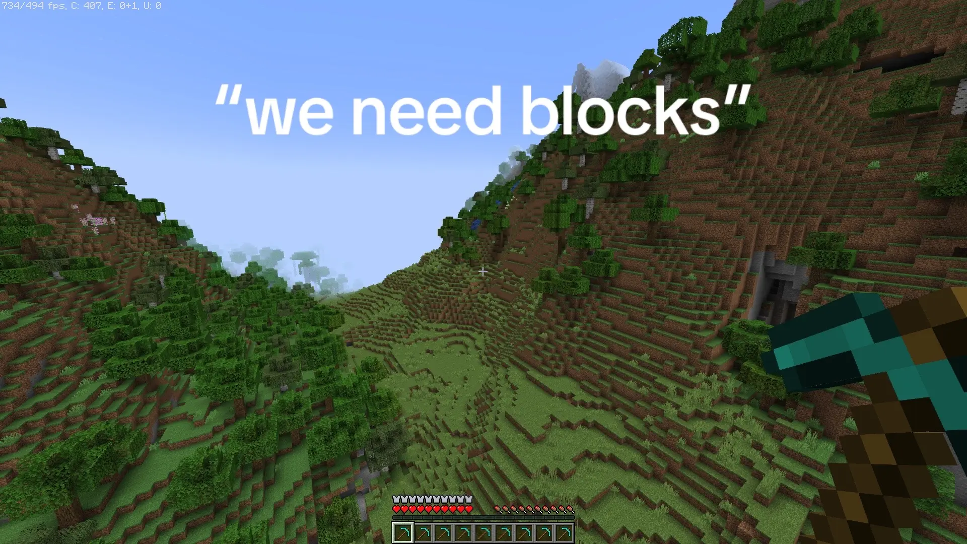 blocks you say? #Minecraft #minecraftmemes #viral 