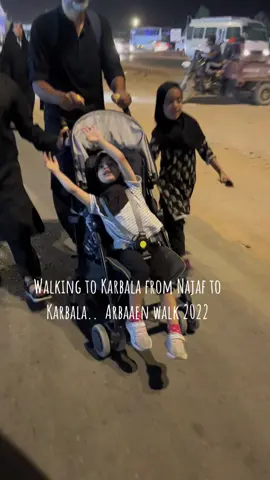 We did arbaeen walk in 2022 from najaf to Karbala with three kids 2 days, stayed one night in mokab, they were very extcited to see Imam Hussain shrine, so pround of them, Hopefully to Imam Hussain (a.s) call us again.#arbaaen #arbaeenwalk #najaf #karbala 