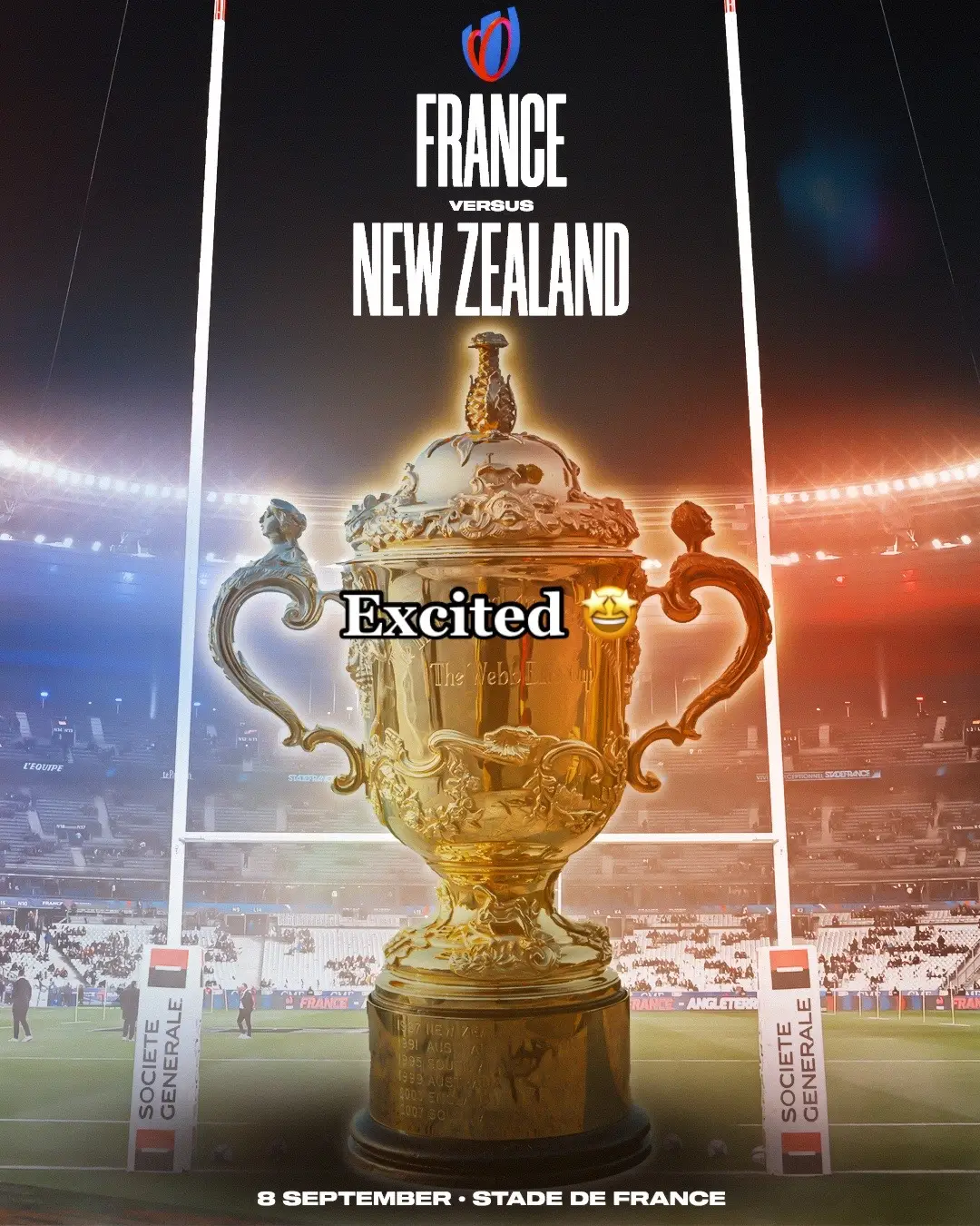 It’s almost time ⏳ #rugby #rwc2023 