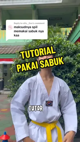 Replying to @oliv__livv buat temen-temen yang masih bingung cara pakai sabuk taekwondo, ini ya tutorialnya🙌 semoga bermanfaat🥰 #taekwondo #valentinoteam #ekskul #sma91 #sabuktaekwondo #sabukkuning #tutorialsabuk 