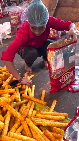 Bulk Making of Pola Snacks in Factory #viral #trending #LearnOnTikTok #indiastreetfood #streetfood #food #amazing
