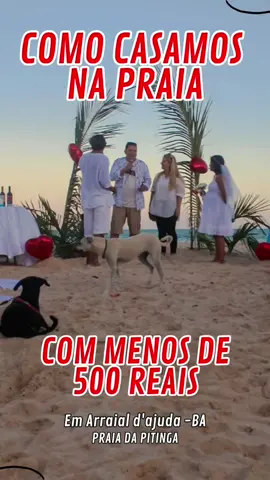 Como foi que fizemos nosso casamento com menos de 500 reais na praia da Pitinga em Arraial d'ajuda- BA.  Nunca teria sido tão maravilhoso, sem o apoio de cada um que participou de cada pedacinho desse momento. @angatu_pousada Nos presentou com a estadia com direito a café da manhã. . @felicidade_cocadas Nos presenteou com várias cocadas, o bolo de casamento e as toalhas!  . @sabaothvilavelha A igreja dos pastores que saíram de Vila Velha- ES, para fazer a cerimônia de casamento! . @floriculturaarraial Nos presenteou com o buquê. . E cada amigo que fizemos nessa jornada, que nos conheceram em diferentes lugares, e que por obra do destino colocou presente nesse dia!  . Foi mágico ver a união, e como ela transforma algo simples em tão maravilhoso! O amor, a simplicidade, a humildade e a união!  . Viva o que você acredita, e tudo fluirá! ☀️ . . . . . #casamento #video #amor #casalviajante #familiaviajante #cicloviagem #estrada #familianaestrada #Love #day #dye #semdinheiro #força #coragem #aruna #arraial #ba #bahia #casamentogravida #mãedebike #6mes #gravidez #maenoiva 