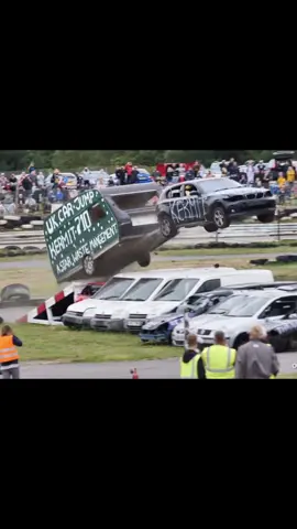 The thumbs up out the window gets me every time.  ⚠️professional drivers do not try at home⚠️                                                  #jump #carjump #funny #raceway #ramp #bmw #truck #camper #trucks #honda #volkswagen #ford #cartiktok #funnyvideos