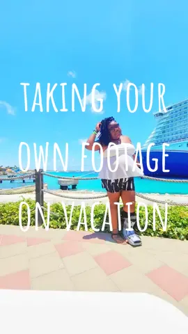 When you travel solo and want to get footage while on vacation... use your tripod! #solotravel #solotrip #corynes #corycrew #plussizetiktok #plussizefashion #carnivalcruise #carnivalmardigras #bonaire #cruise #cruiseship #cruisetok #vacation 
