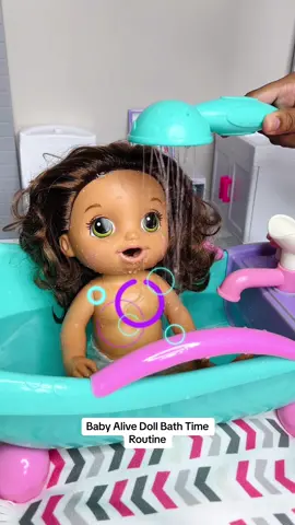 Baby Alive Doll Bath Time Routine #babyalive #fypシ 