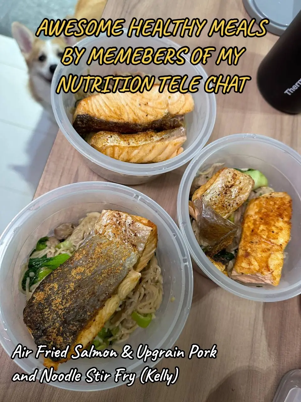 Here are a bunch of amazing plates from the Strongertmr Telegram community, showcasing some great ideas of nutritious meals. All of them were prepped at home too! Amazing effort from everyone 🤩. Air Fried Salmon & Upgrain Pork and Noodle Stir Fry (Kelly) Newmultifood Chicken Patties, Mini Pancakes, Eggs with Cottage Cheese & Vegan Eggless Eggs (Jasmine) Low Gi Soft Grain Sandwich with Chicken Patty & Spring Onion Scrambled Eggs (Xin Hui) Prawn, Tofu with Tomatoes, Broccoli, Edamame & Corn (J N) Shirataki Noodles with Shrimp, Peppers & Capsicum (Sylvia) Homecooked Pasta & Betagro Herb Chicken (Sin Ji) Chicken Breast, Egg, Sweet Potato, Cherry Tomatoes & Lettuce (Wendy) Koka Chili Lime Noodles & Canned Chicken Mayo (Keer) Chicken, Potatoes & Long Beans (Kristin) Chicken Breast, Cucumber & Pasta and Lean Pork, Cherry Tomatoes & Pasta (Jonathan) #healthy #motivation #gym #nutrition #Fitness #protein #singapore 