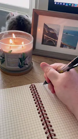 Let’s set the mood to work from home 🫶🏻 How do you get ready to tackle the day?  Kitties and candles make the day go so much better 💘 #ugc #ugccreator #ugccommunity #bathandbodyworks #bathandbodyworkshop #thanksbathandbodyworks #branding #aesthetic #workwithme #workfromhome #productvideo #productphotography