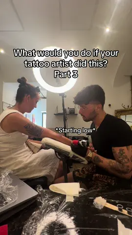 What would you do if your tattoo artist starts singing to you? Pt. 3 #lewiscapaldi #singer #tattoo #tattooartist #fyp #viral #tattoorome 