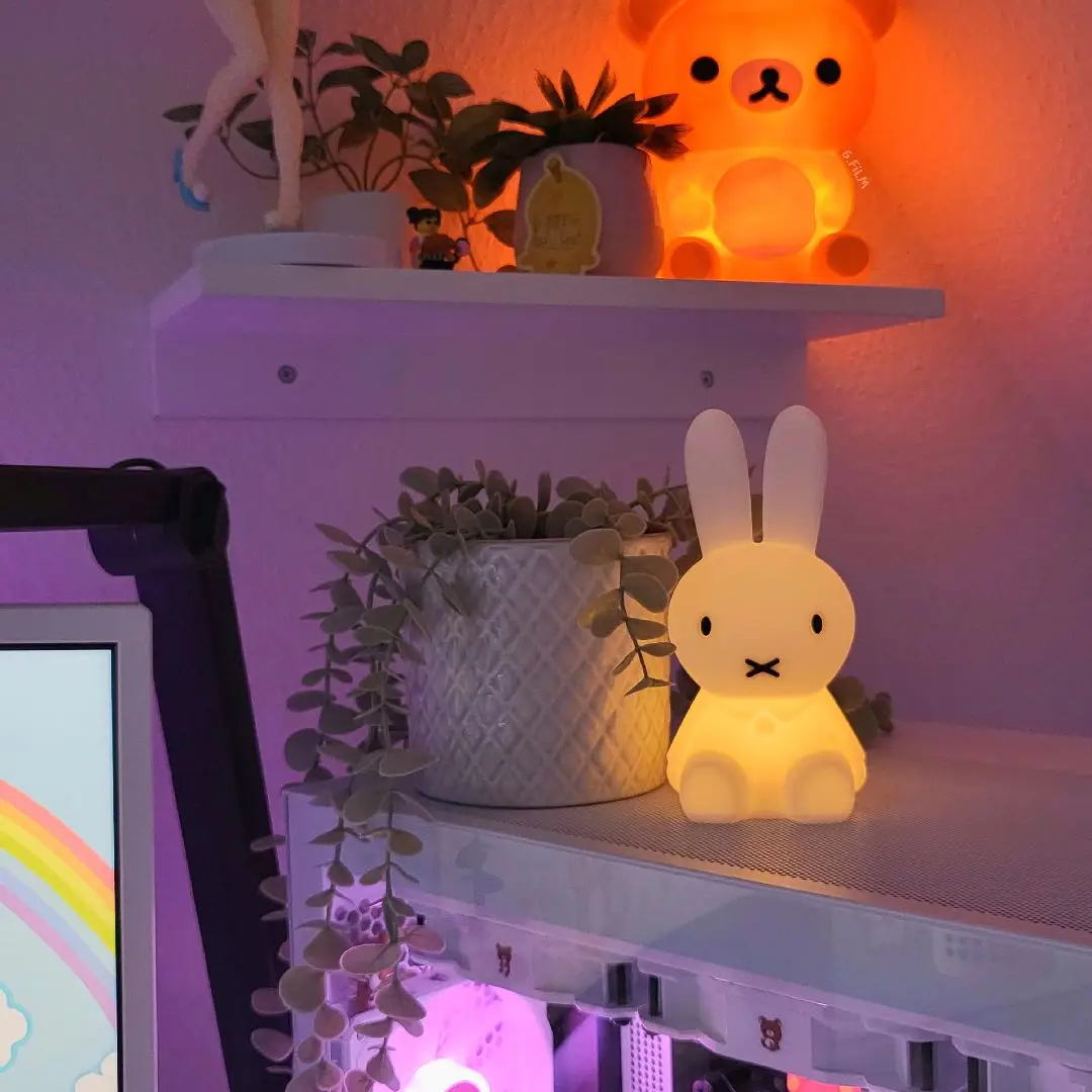 Details in my room! 🍃:･ﾟ✧:･ﾟ✧ #roomdecor #aestheticroom #rilakkuma #miffy #desk #desksetup #cuteroomdecor 