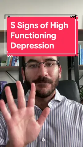 5 Signs of High Functioning Depression. #highfunctioningdepression #depressed #feelingsad #sadness  #majordepressiondisorder #mdd #fyp #foryoupage #foryou 