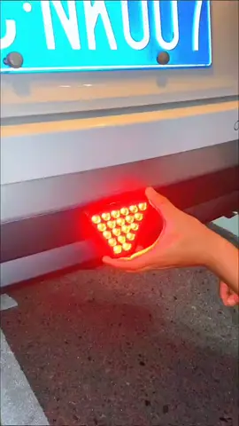 LED Tail Third Brake Lamp Flicker Stop Signal Light F1 Style Triangle Sporty Rear Bumper Pilot Light For Car Accessories