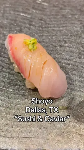 Sushi & caviar time at Shoyo in Dallas Texas - more from this incredible meal #dallas #sushi #tiktokfood #japanesefood #foodies #highspeeddining #docueatery #shoyo 