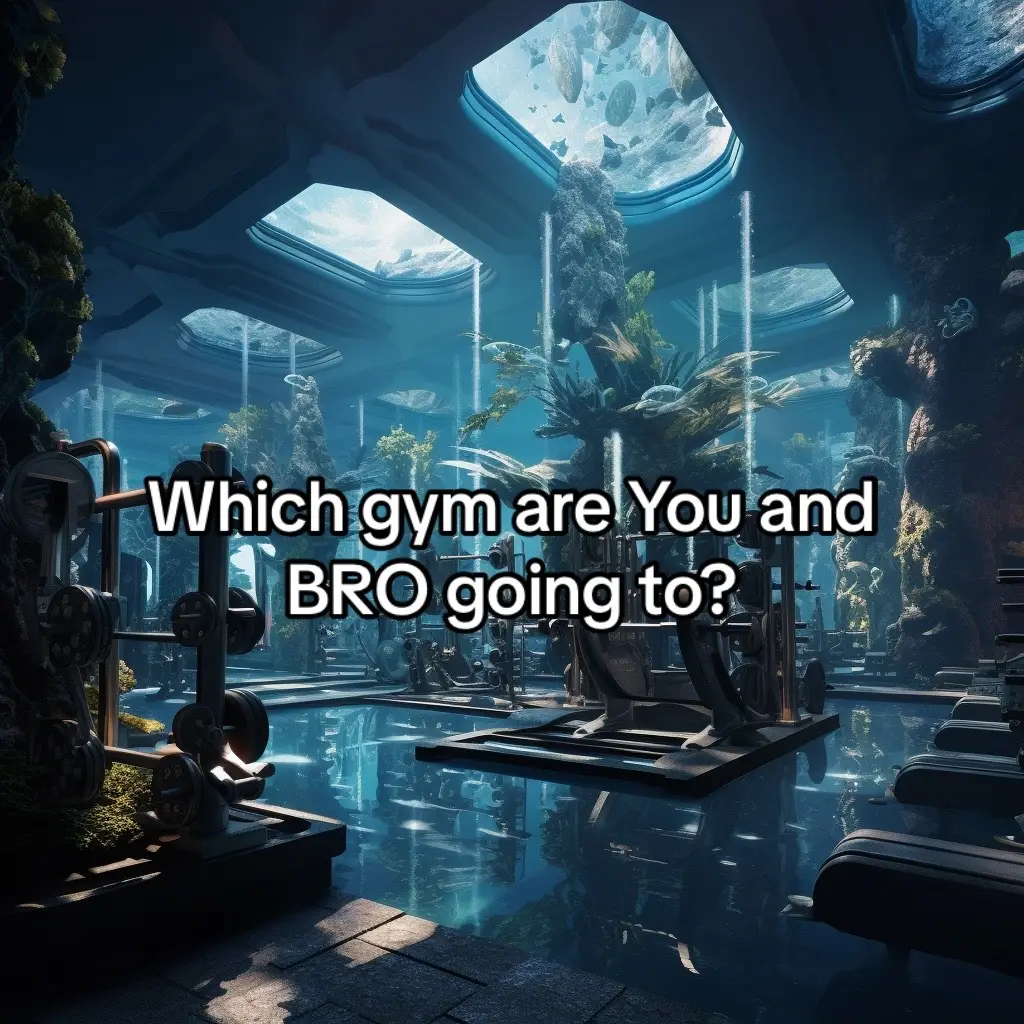 Tag them below! ⬇️ Which gym are You and BRO going to?  #aiart #ai #midjourney #cyborgism #gym #lifting #GymTok #bodybuilding 