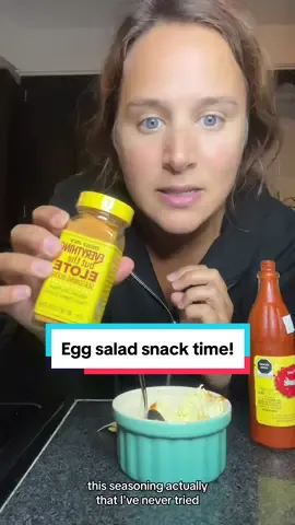 Eating some leftover egg salad as a late night snack! Definitely hit the spot! #kids #MomsofTikTok #toddler #lunch #snack #food #Foodie #eating #Recipe #egg 