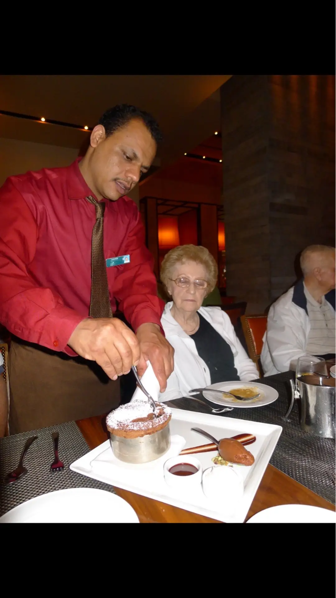 Mom always loved chocolate souffle  Wolfgang Puck MGM Casino Detroit #mom #chocolatesouffle #WolfgangPuck #detroit #fyp #MGM #Detroit #casino  #fyp #trending #viral #delicious #meme ©️judijupiter2010