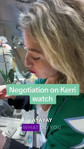 Negotiation on kerri on her personal watch !! #watches #audemarspiguet #watchtok #buisness #watchbyjuls #buisnesstiktok 