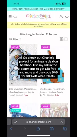 Go check out Charlie’s project now before the sale is over! Use code B48 for 48% off and this inlcudes sale items! I attached a photo of my order to show how much I saved. Link is in the comments and here: https://lnk.rise-ai.com/6xgjpu3Fqb64tL1 #bamoo  #bamboosale #charliesprojectclothing #charliesproject #bamboomoms #bamboobaby #bamboobabyclothes #bambootoddlerclothes #bambooadultclothing #bambooaddict #MomsofTikTok #foryoupage #momlife #Lifestyle #shoppinghaul #shoppingaddict #supportsmallbusinesses #bamboopajamas #bambootok #bambooo #bamboosleepwear #savings #cheapbamboo 