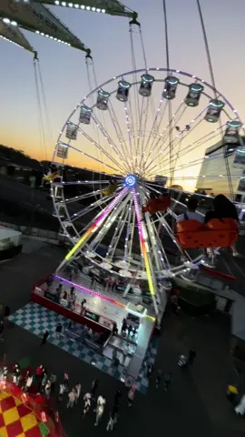 Just wanna go on this ride again.    🥺👉🏽👈🏽 #fypシ #carnival #fair #rides #ferriswheel #fyp #chairride #lights #bless #fun #fypシ゚viral #moments  