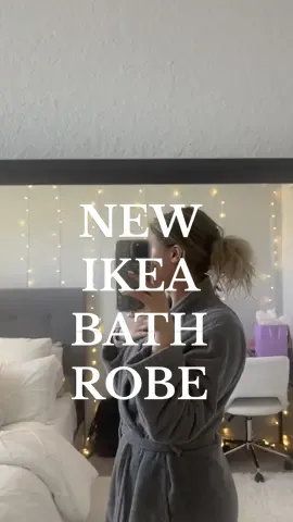 thanks mom for the new @IKEA robe, its litetally so comfy!!!🤍👟✨🫶🏽 #bathrobe #showerrobe #bathrobebelt #bathrobe #ikea #ikeafinds #ikeatok #ikeahaul 