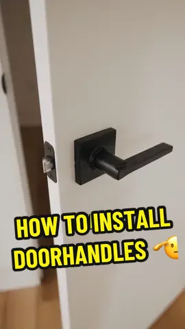 How to install doorhandles 🫡  #DIY #fyp #homeowner #heliksonbrothers #oregon #housebuild 
