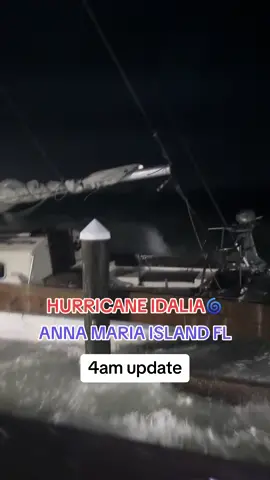 boats that came loose from the moorings!! slamming into city pier! #hurricaneidalia #florida #category3hurricane #hurricane #floridahurricane #swfl #annamariaisland #keepinupwithkove #tampabay #tampa #stpete #bradentonbeach #holmesbeach #vanlife #madeirabeach #treasureisland #bradenton #manateecounty #sarasota #fortmeyers #floridasummer #linementok #hurricaneseason 
