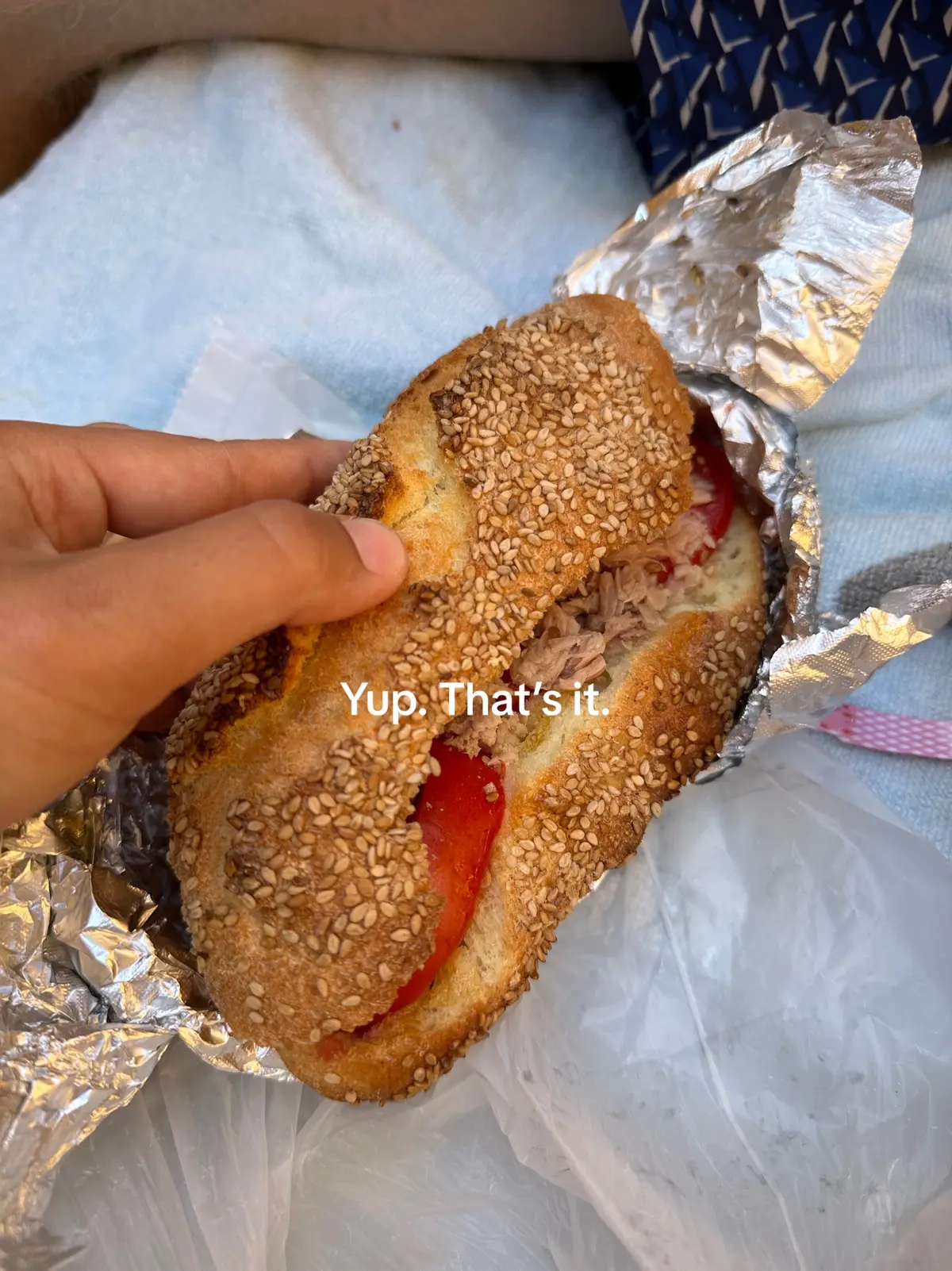 Wow thjs was insane. Also this sandwich was for my bf, I made one for myself gf #glutenfreerecipes #glutenfreelife #sicilianlife #tunasandwich #beachday #lunchatthebeach #sicilianfood #fypシ゚viral #fypage 