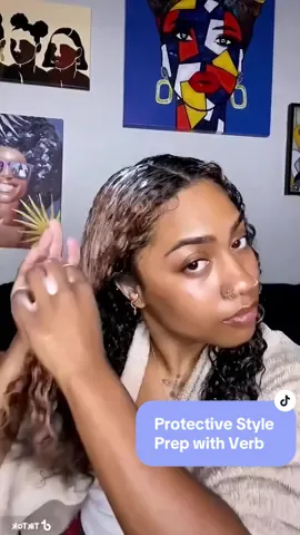 The correct wash day prep before a protective style is essential! 🫧🚿 I used @Verb Products Bonding Shampoo and Mask to make sure my hair was cleansed, moisturized and strengthened before my appointment! The Shampoo and Mask help relink broken protein bonds and strengthen hair strands . Very much needed considering my hair will be put away for at least a month! My hair felt so soft and clean after blow drying and made me more confident about going to my passion twists! 🤍#styledbyverb 