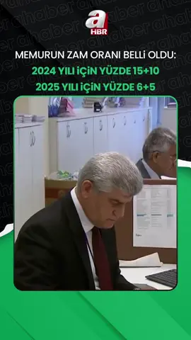 #Memur ve memur emeklilerine 2024'te yüzde 15+10, 2025'te ise yüzde 6+5 #zam yapılacak. #Ekonomi #Emekli #Maaş #TikTokHaber #GündemTikTok #AHaber