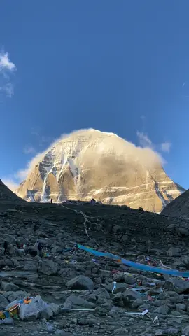 Kailash north face of mount kailash . The majestic north face of Mount Kailash, located in Burang County, in Ngari Prefecture, Tibet Autonomous Region of China. The north face can only be seen during Kora, a religious walk that circles around the holy mountain. We organize a devine yatra to home of lordshiva #tibet #hindu #kathmandu #kailashpatii #kailashmanasarovaryatra #mahadev contact us 9851115844 Lazimpat 2kathmandu Nepal 