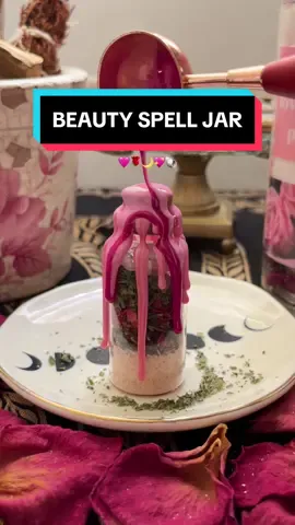 Hold it in ur hands and set ur intentions. Then place on ur vanity, nightstand, or carry it with you. Always follow ur intuition 💖 Also! Don’t forget to cleanse ur jar and space first! I forgot to hit record when I did this 🫶🏻 #witchesoftiktok #witchtok #spellwork #spelljars #witchcraft101 #witchcraft #beautyspells #beautyspelljar #venusday #spelljarrecipes #witchyaesthetic #witchcraftspells 