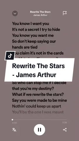 Rewrite The Stars - James Arthur #jamesarthur #rewritethestars #rewrite #the #stars #spotifylyrics #spotify #liriklagu #fulllyrics #4u 