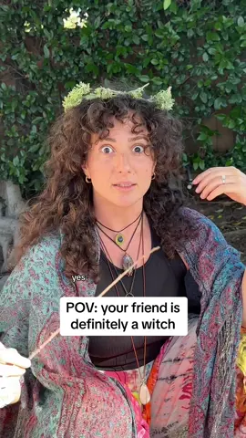Her broom is just an accessory #witch #moon #flowercrown #fire