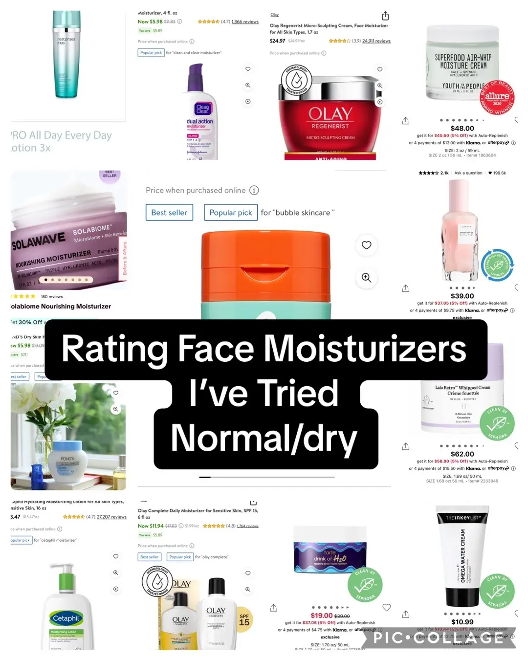 Rating face moisturizers ive tried, part three! #beauty #beautytiktoker #skincaretiktoker #beautyfyp #fyp #skincare #skintok #haircaretiktoker #makeuptiktoker #microinfluencer #beautyinfluencer #skininfluencer #skincare #skincareroutine #skin #skintips #skincarereview #moisturizer #facialmoisturizer #moisturizerreview #ratingbeautyproducts #ratingskincare #affordableskincare #highendskincare #skintiktok #drunkelephant #drunkelephantskincare #lalaretrowhippedcream #youthtothepeople #youthtothepeopleskincare #superfoodairwhipmoisturecream #olay #olayregenerist #olaymicrosculptingcream #restorsea #restorseaskin #dryskin #dryskincare #dryskincareroutine #solawave #solawaveskincare #solabiome #ponds #pondscream #bubble #bubbleskincare #bubblemoisturizer #tarte #tartemoisturizer #tarteskincare #glowrecipe #glowrecipewatermelonglow #glowrecipemoisturizer #inkeylist #inkeylistproducts #skincareproducts #omegawatercream #olaycomplete #cetaphil #cetaphilmoisturizer #cleanandclear #sephora #ulta #drugstoreskinscare #sephoraskincare 